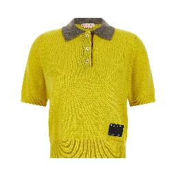 Bicolor Cashmere Polo Shirt