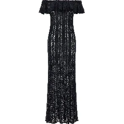 Blue Cotton Long Dress