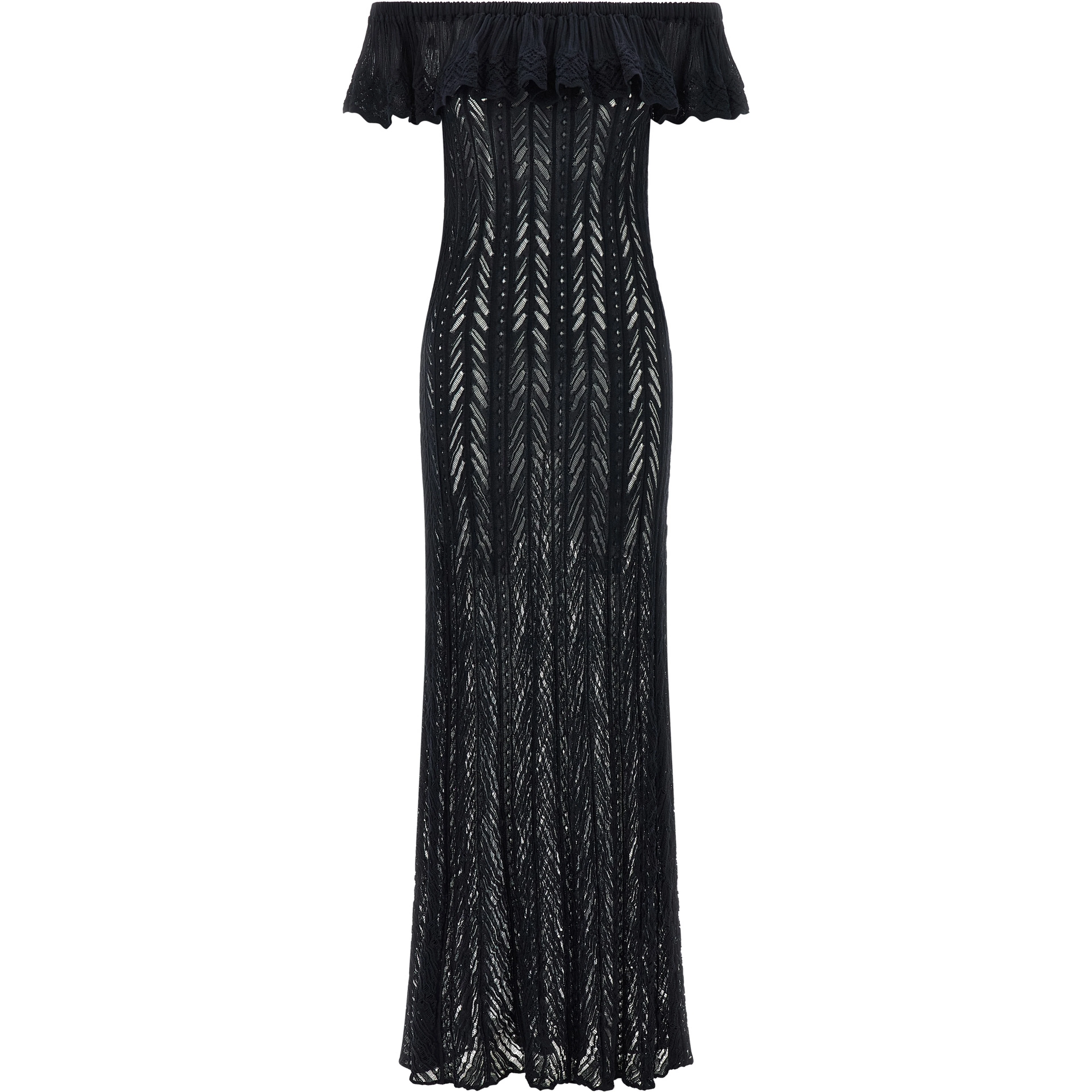Blue Cotton Long Dress