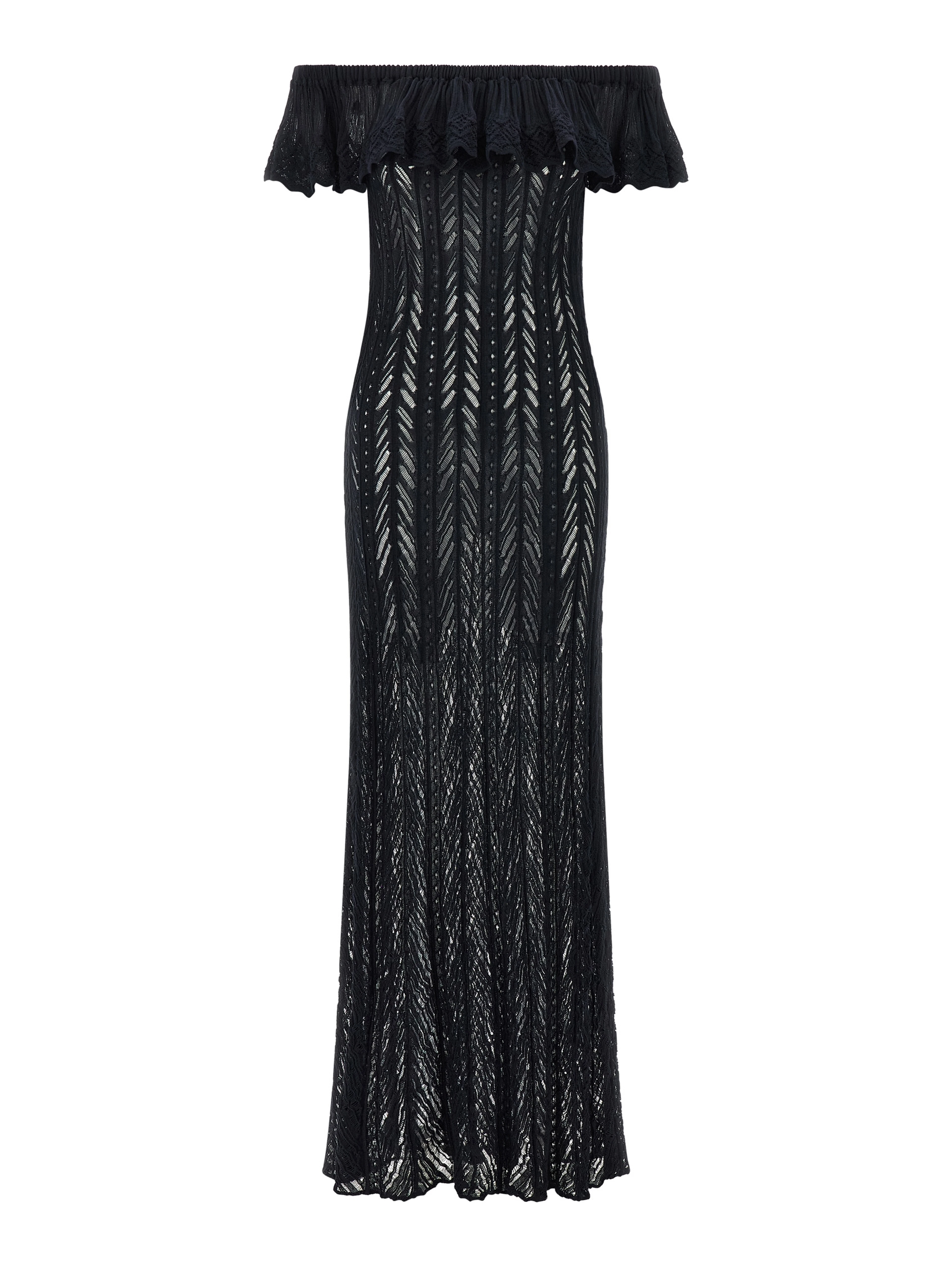 Blue Cotton Long Dress