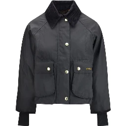 Black Cotton Full-Length Jacket
