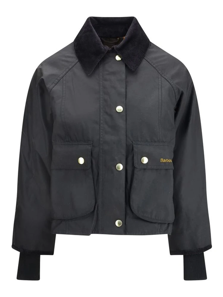 Black Cotton Full-Length Jacket