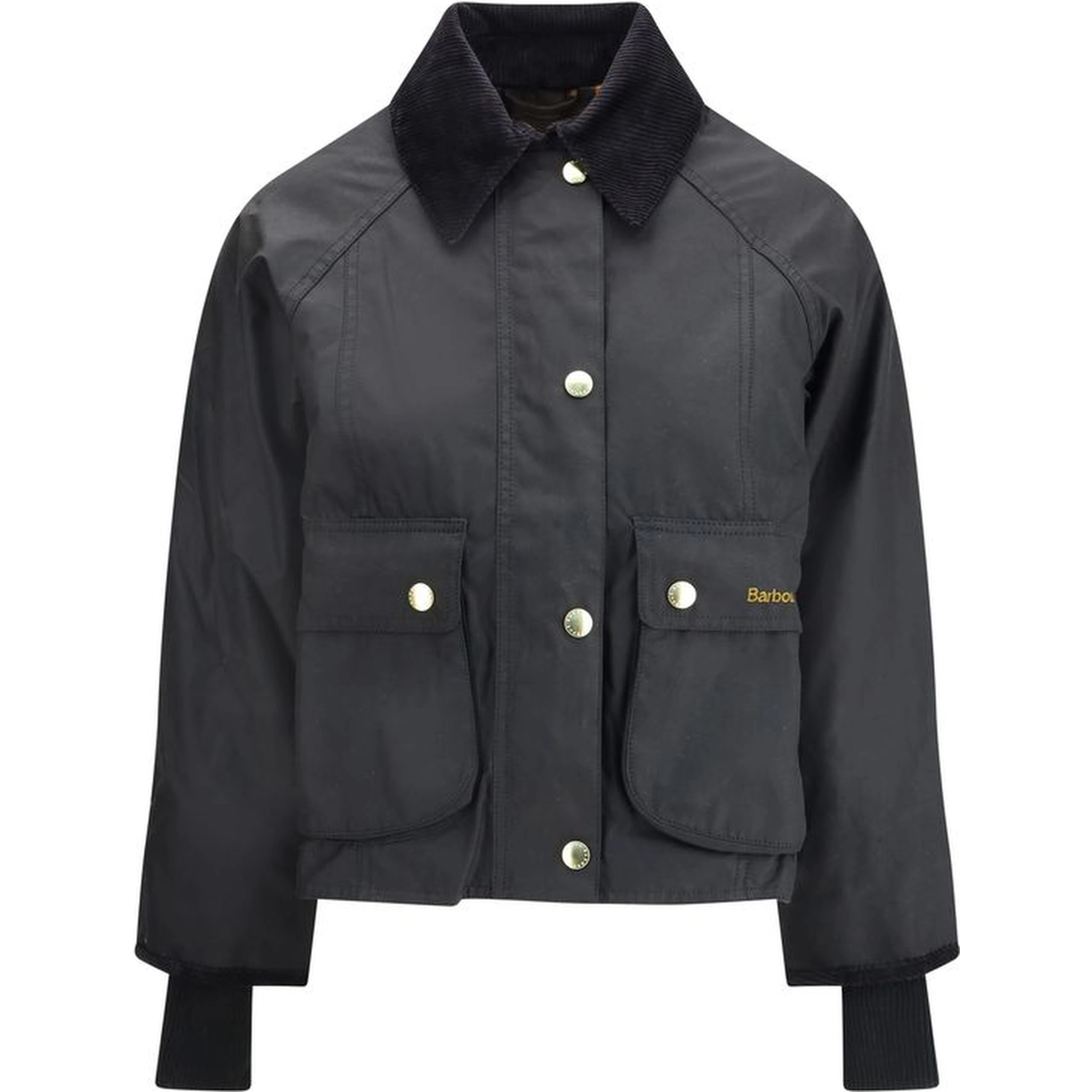 Black Cotton Full-Length Jacket