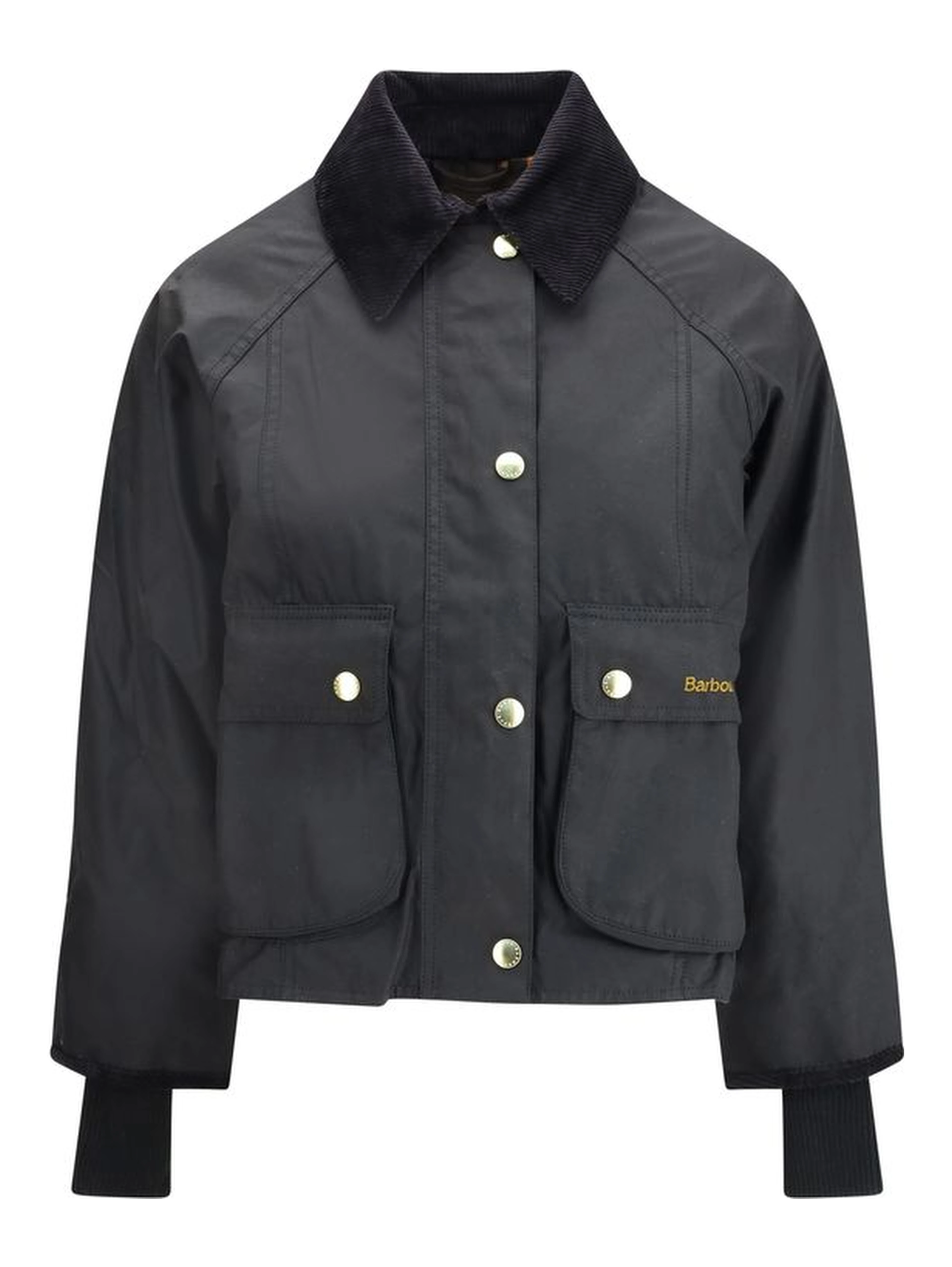 Black Cotton Full-Length Jacket