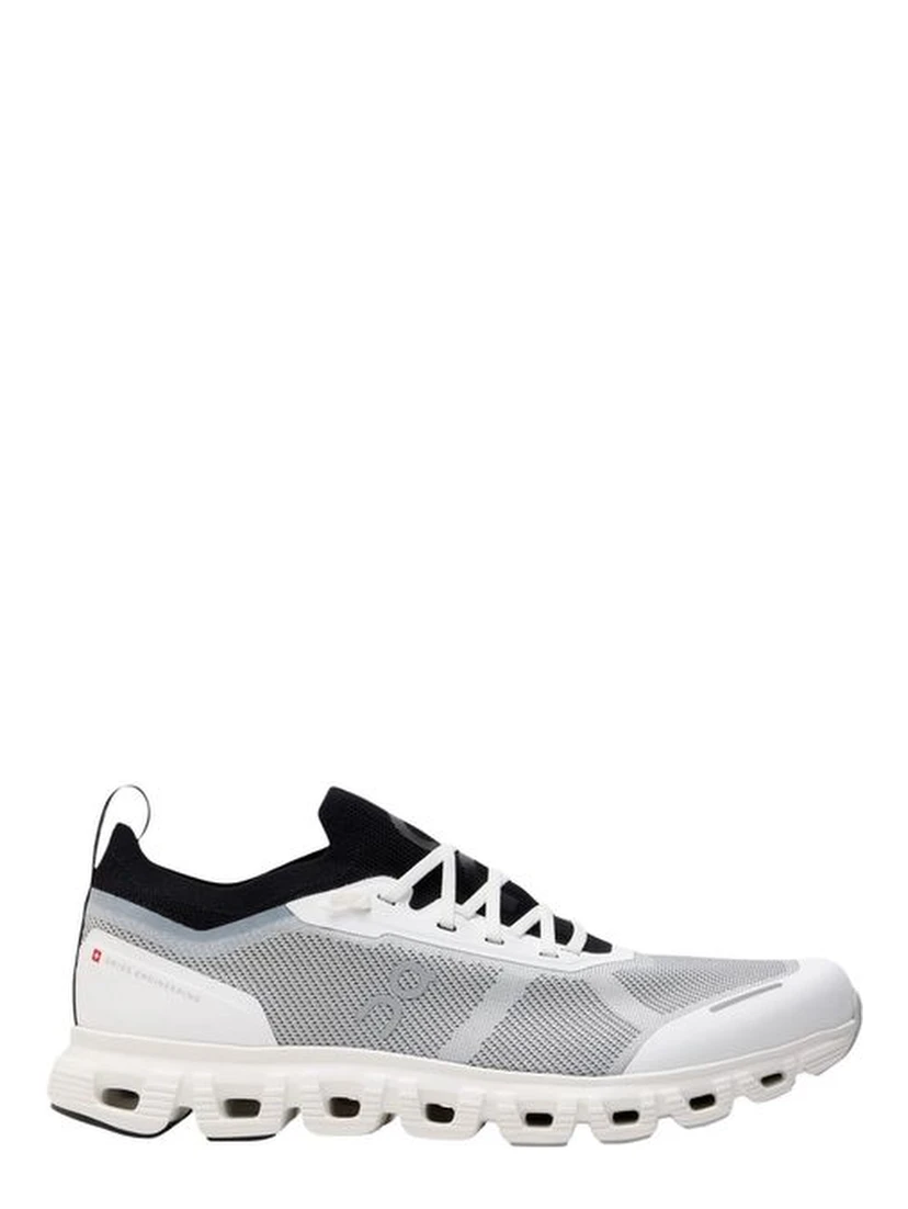 Black And White Synthetic Athletic Sneakers
