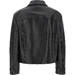 Black Calfskin Leather Jacket