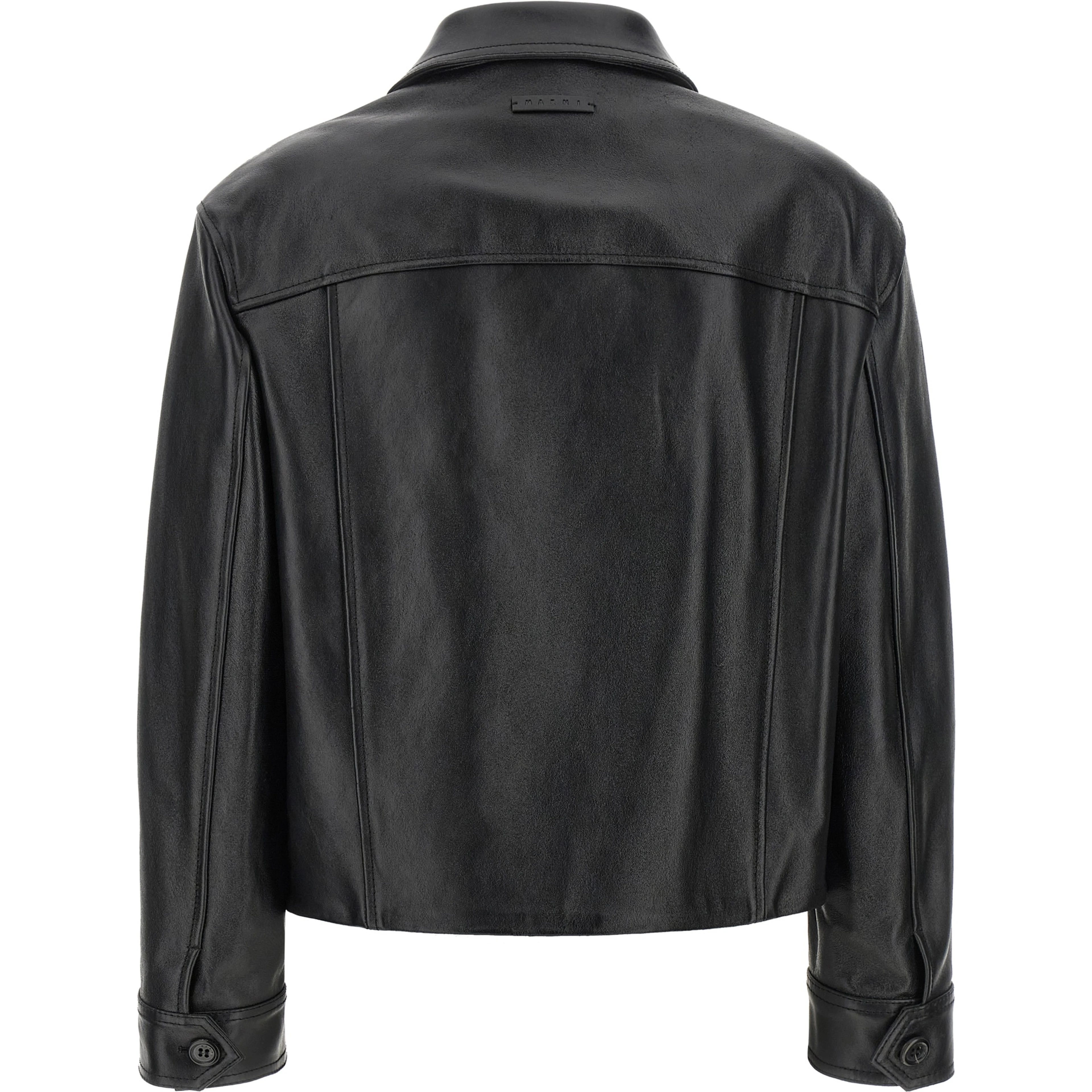 Black Calfskin Leather Jacket