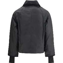 Black Cotton Full-Length Jacket