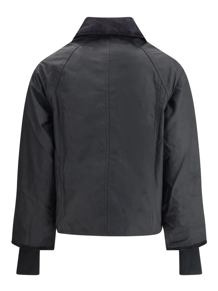 Black Cotton Full-Length Jacket alternative