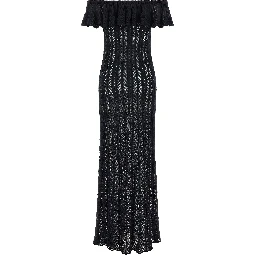 Blue Cotton Long Dress