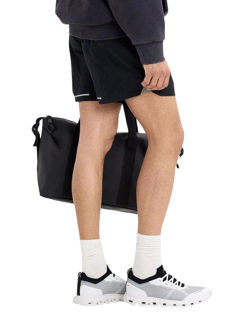 Black And White Synthetic Athletic Sneakers