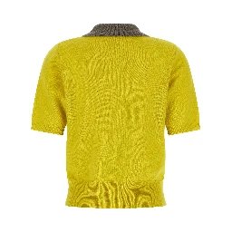 Bicolor Cashmere Polo Shirt