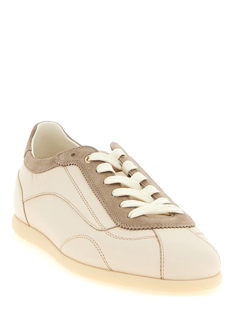 Beige Calfskin Low Top Sneakers alternative