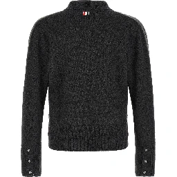 Gray Virgin Wool Polo Shirt