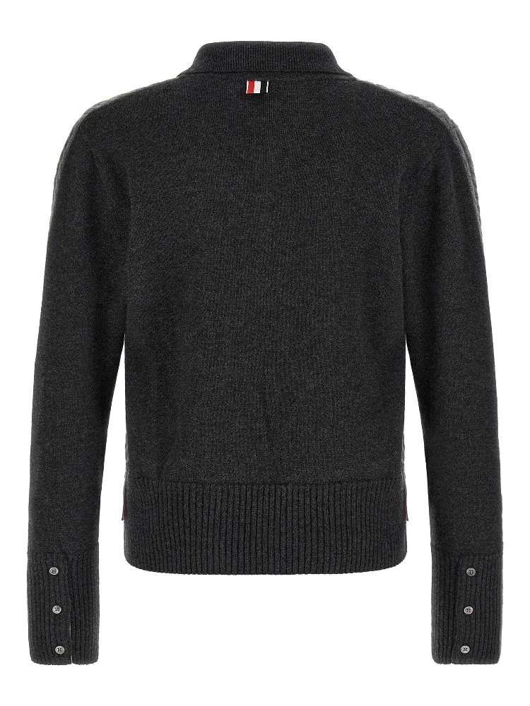 Gray Virgin Wool Polo Shirt alternative