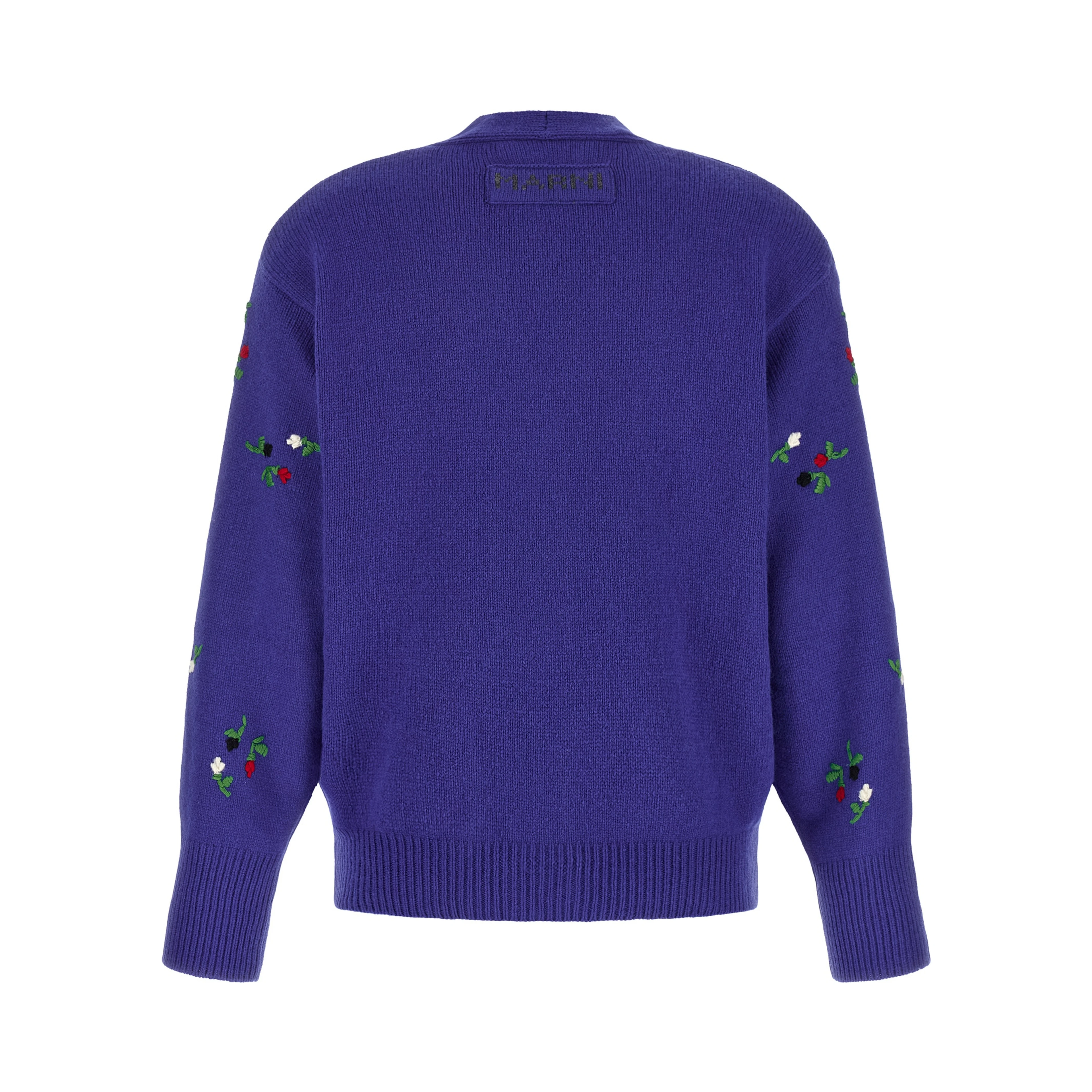 Blue Virgin Wool Cardigan