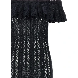 Blue Cotton Long Dress