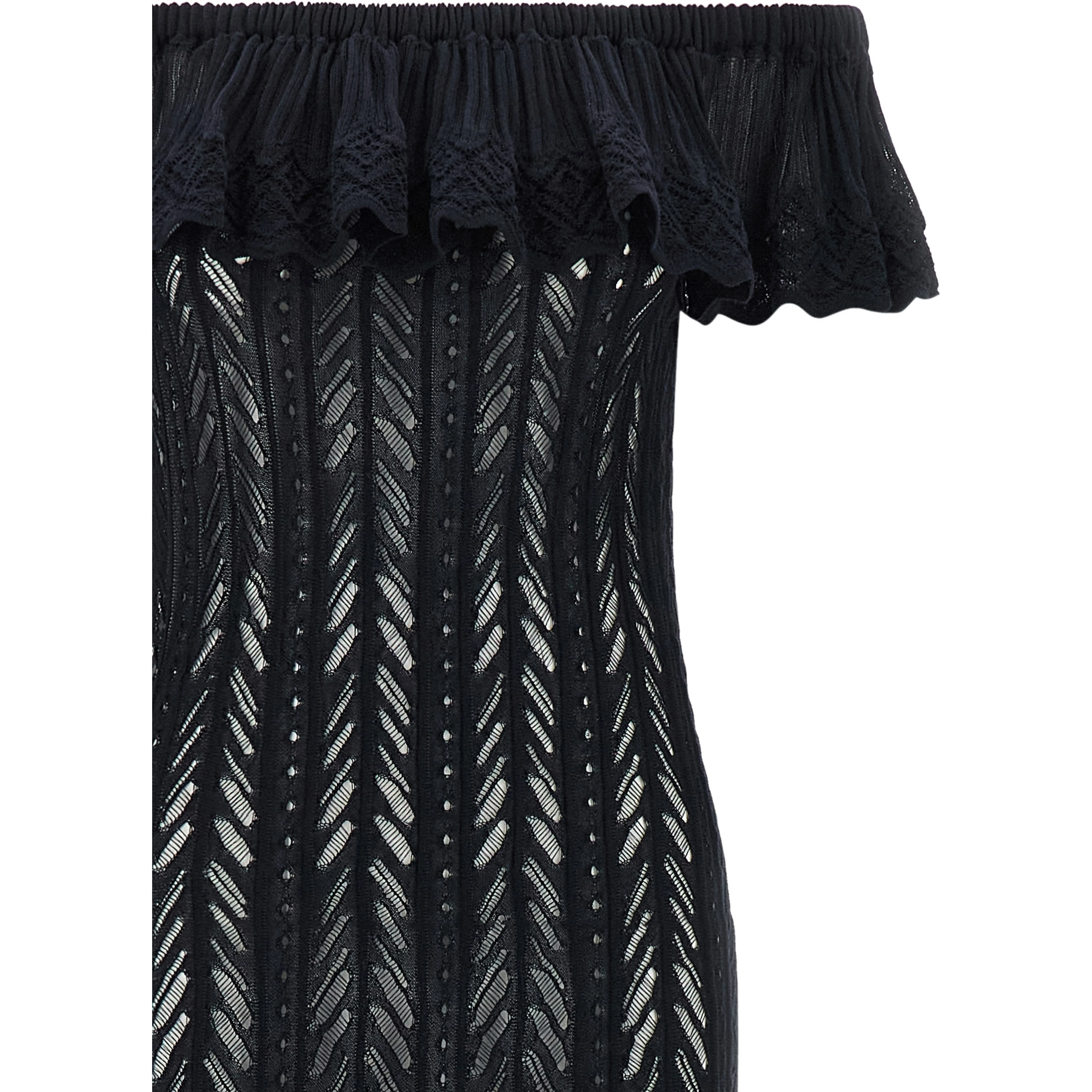 Blue Cotton Long Dress