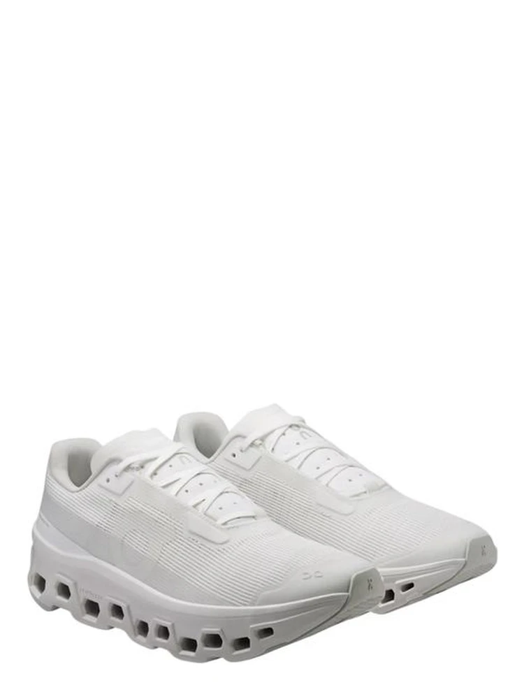 White Synthetic Athletic Sneakers