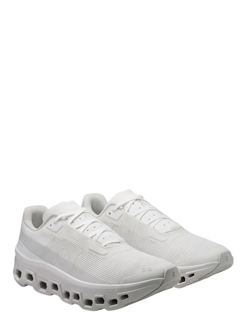 White Synthetic Athletic Sneakers