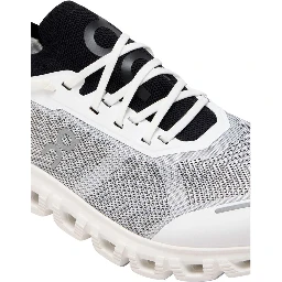 Black And White Synthetic Athletic Sneakers