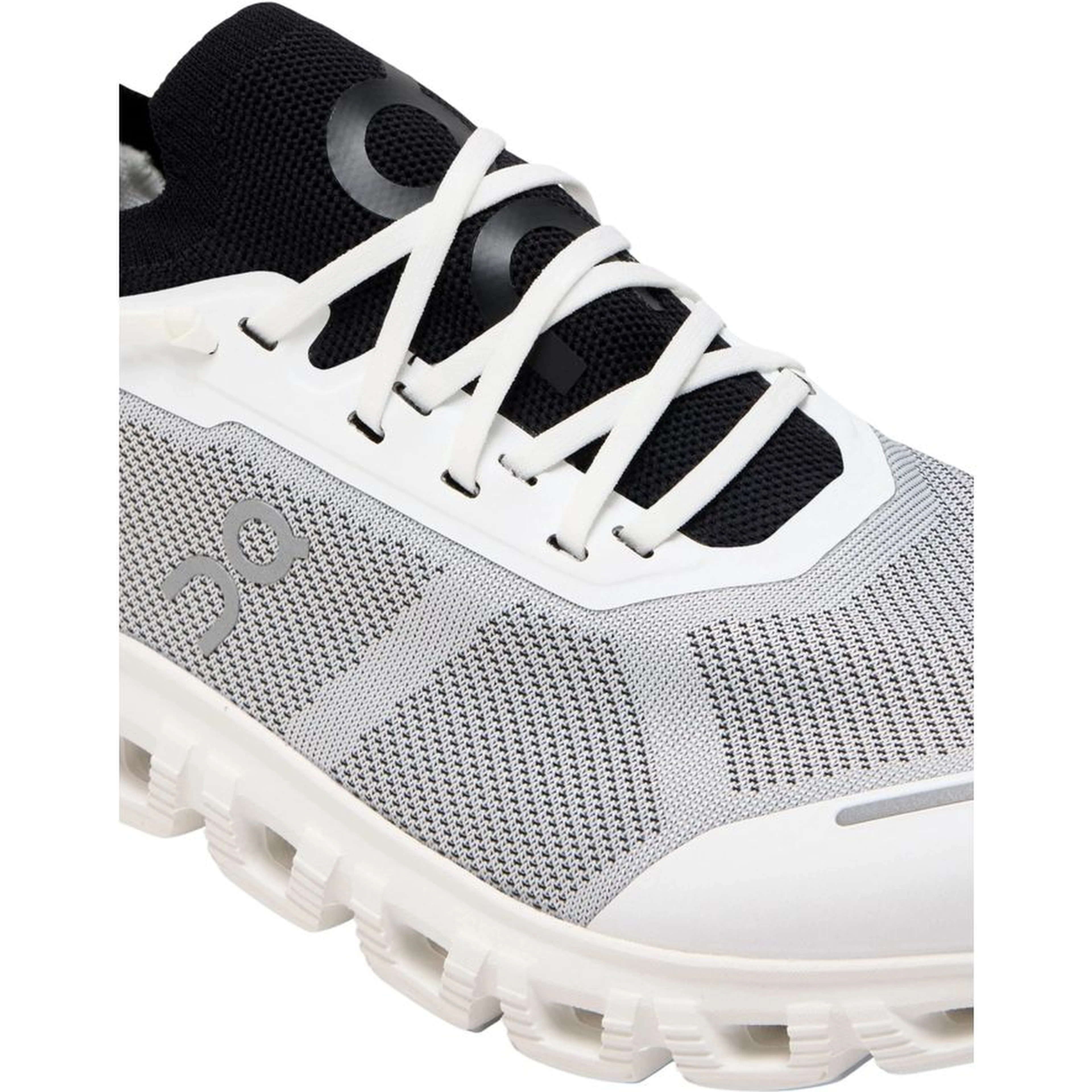 Black And White Synthetic Athletic Sneakers