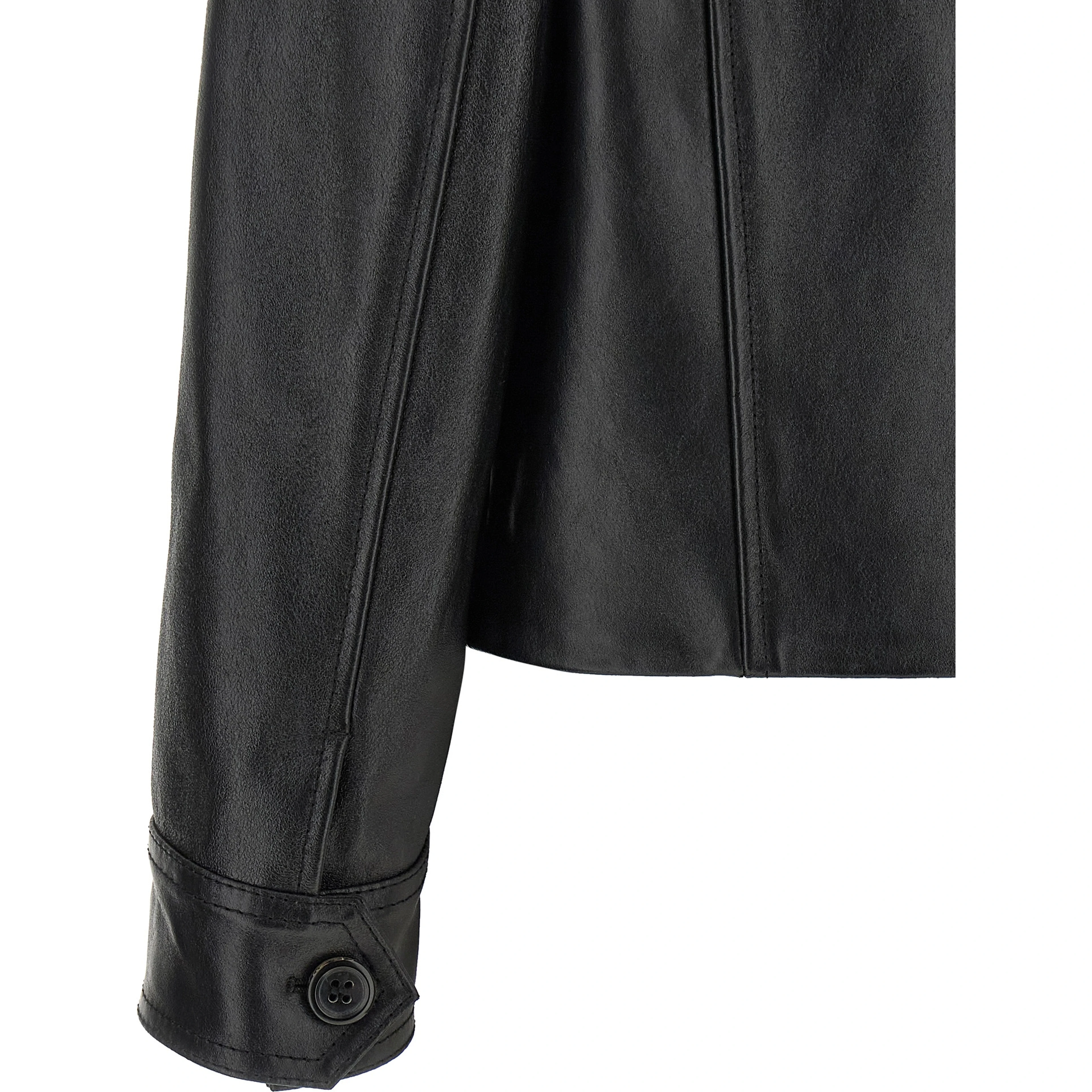Black Calfskin Leather Jacket
