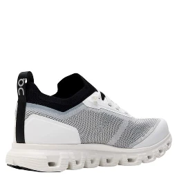 Black And White Synthetic Athletic Sneakers