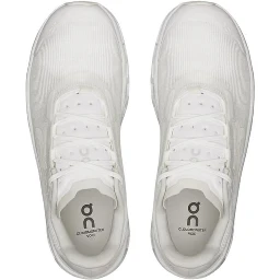 White Synthetic Athletic Sneakers