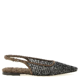 Brown Calfskin Ballet Flats