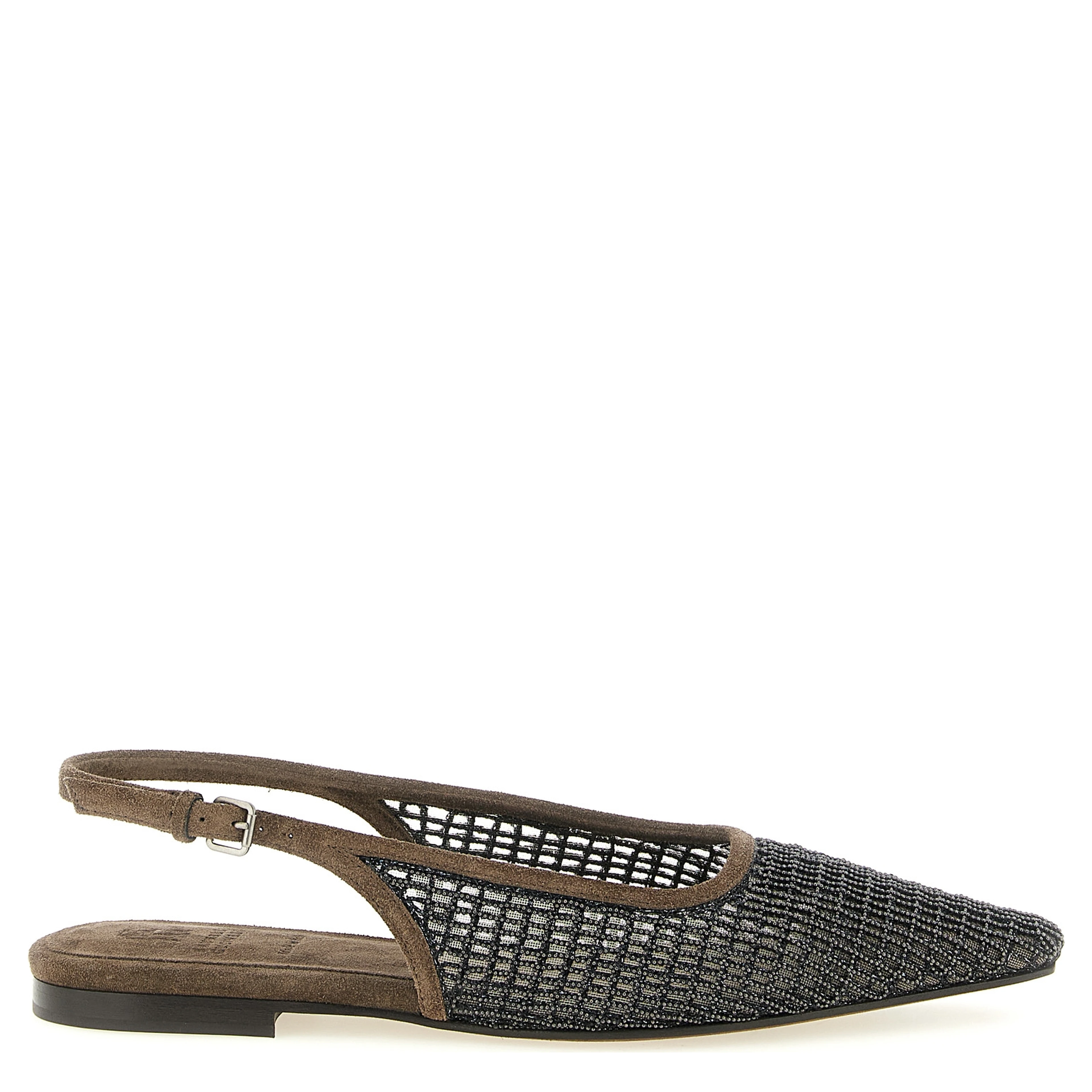 Brown Calfskin Ballet Flats