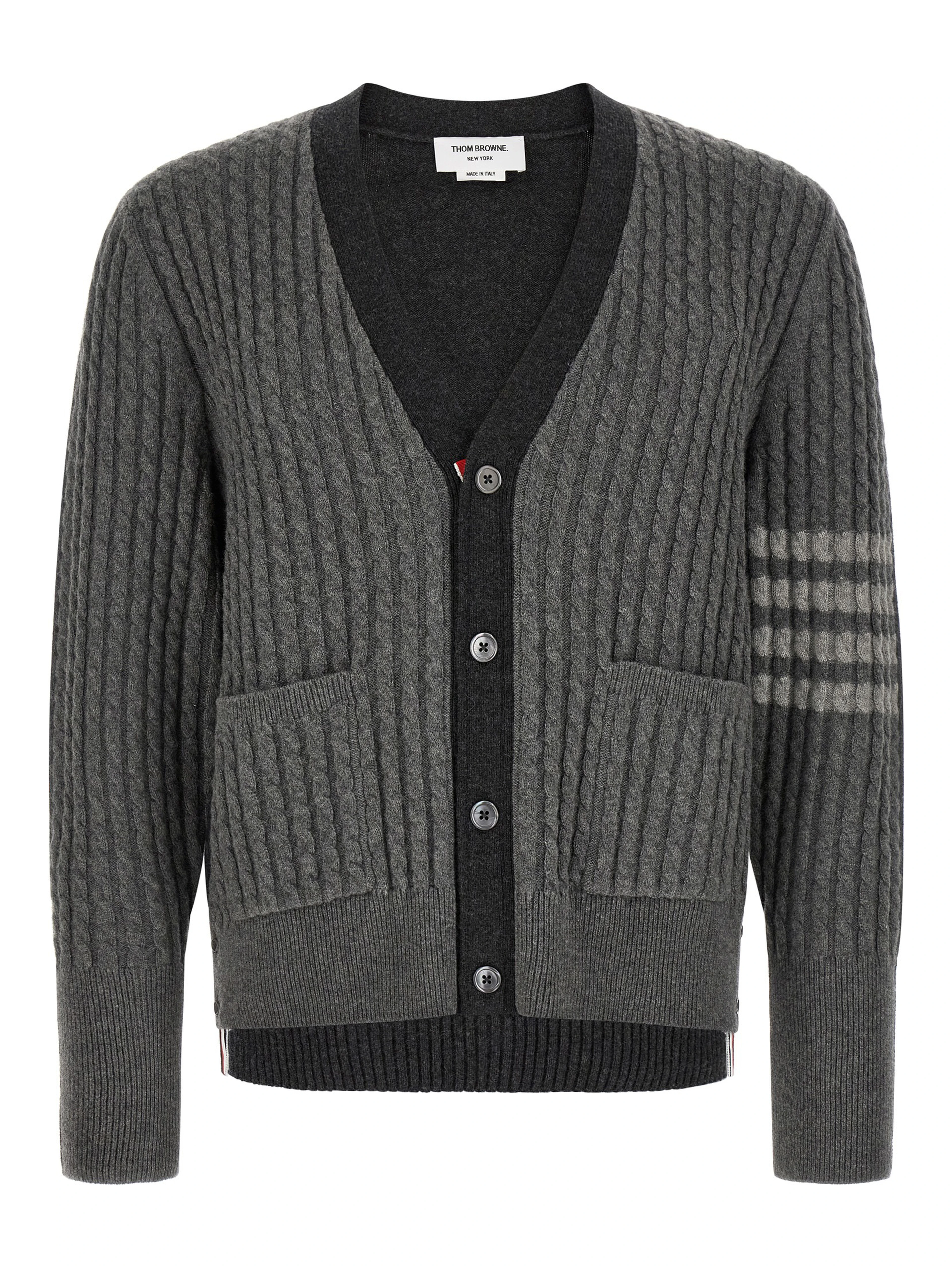 Gray Virgin Wool Cardigan