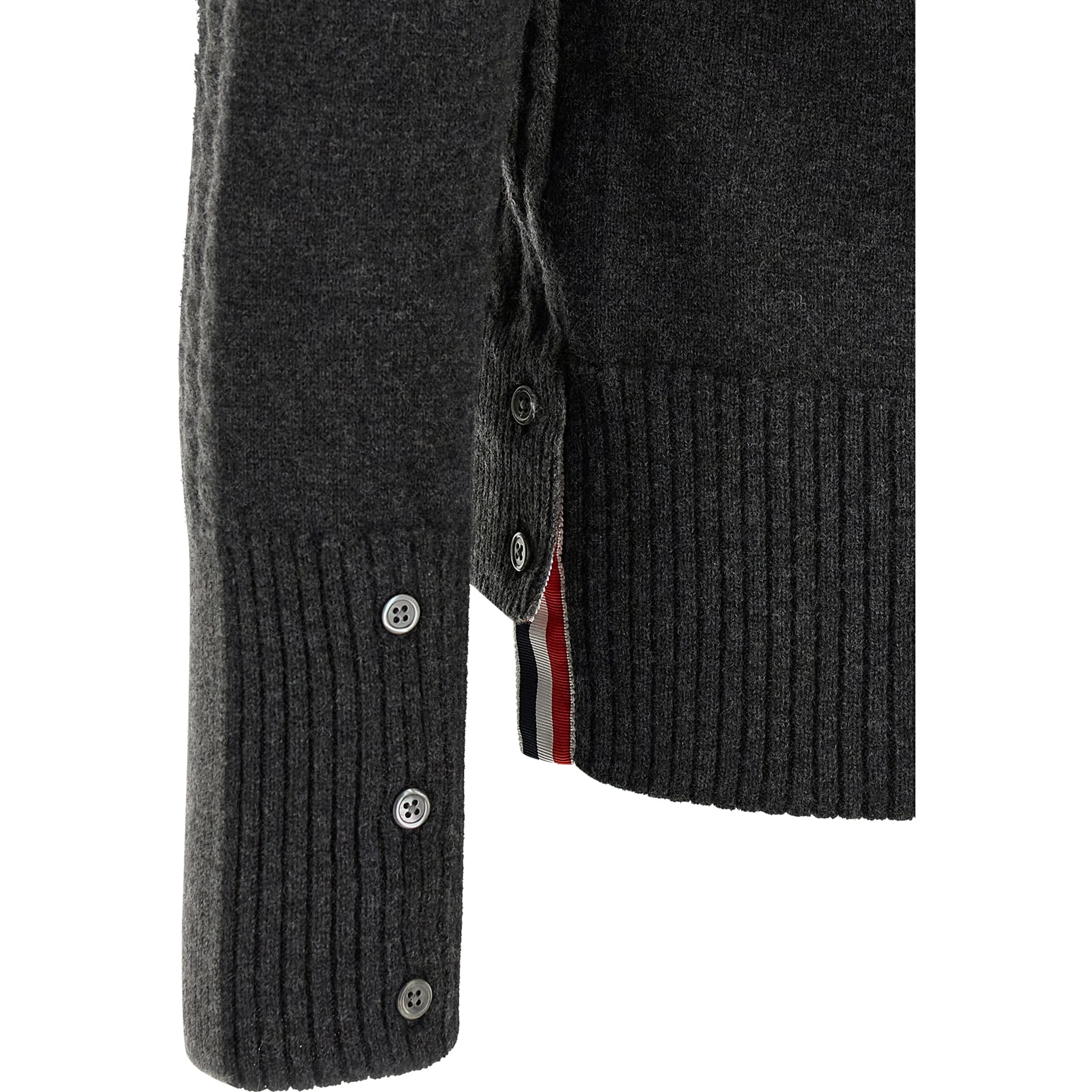 Gray Virgin Wool Polo Shirt