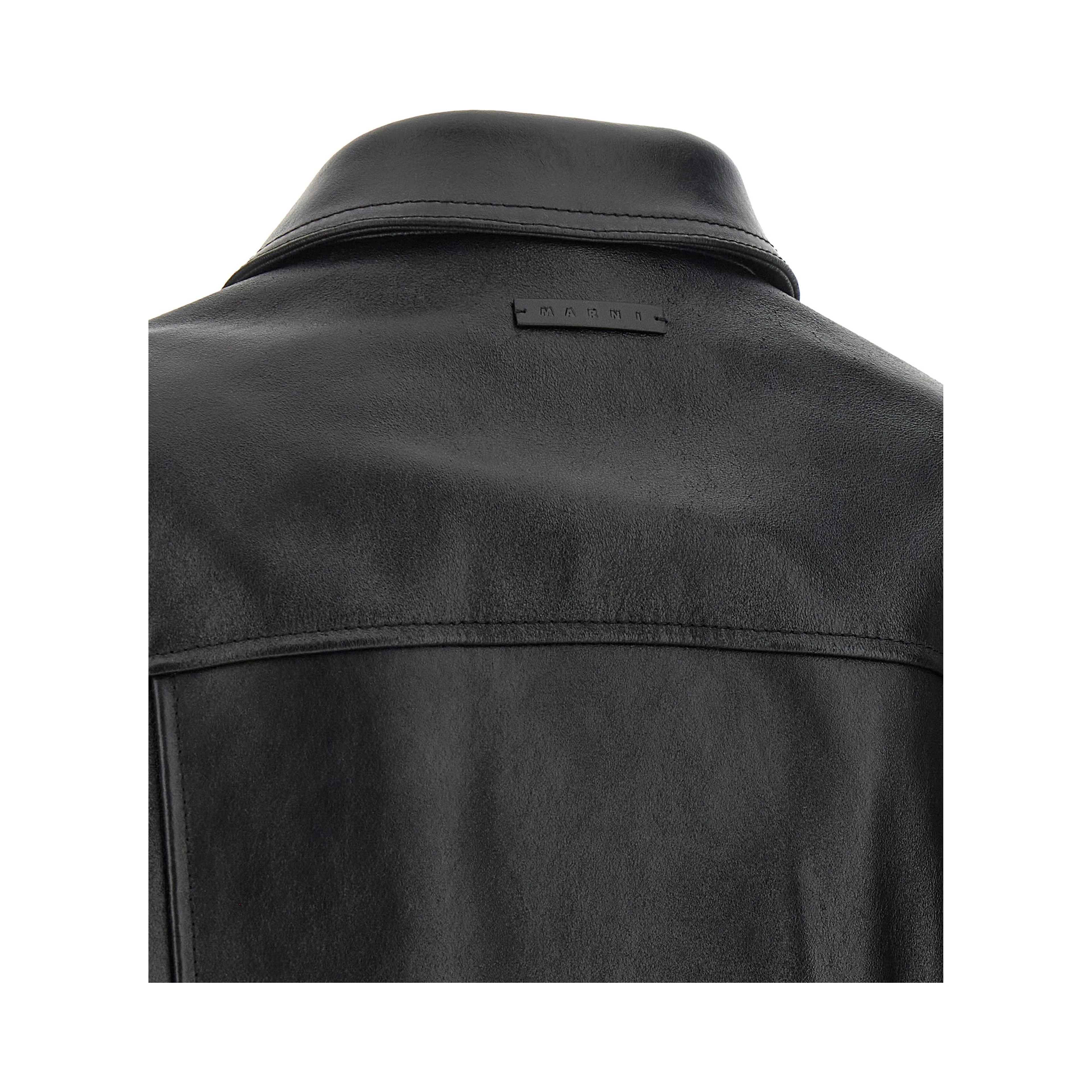 Black Calfskin Leather Jacket