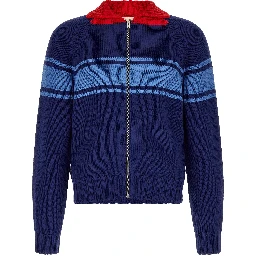 Blue Cotton Cardigan