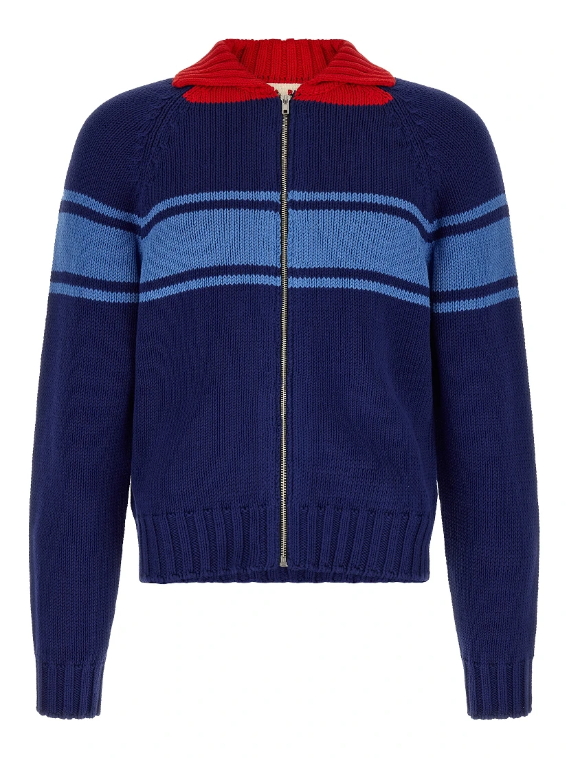 Blue Cotton Cardigan