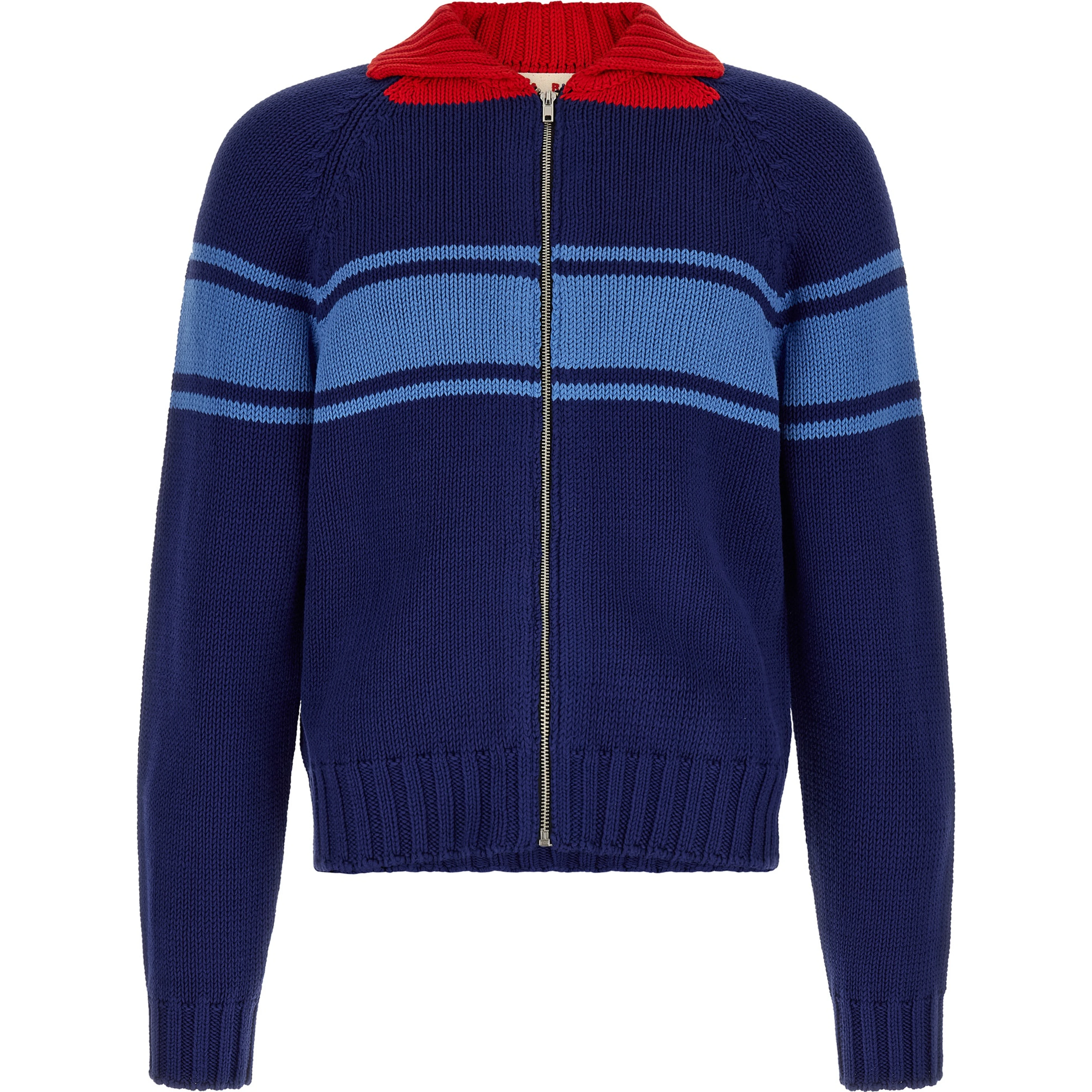 Blue Cotton Cardigan