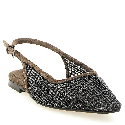 Brown Calfskin Ballet Flats