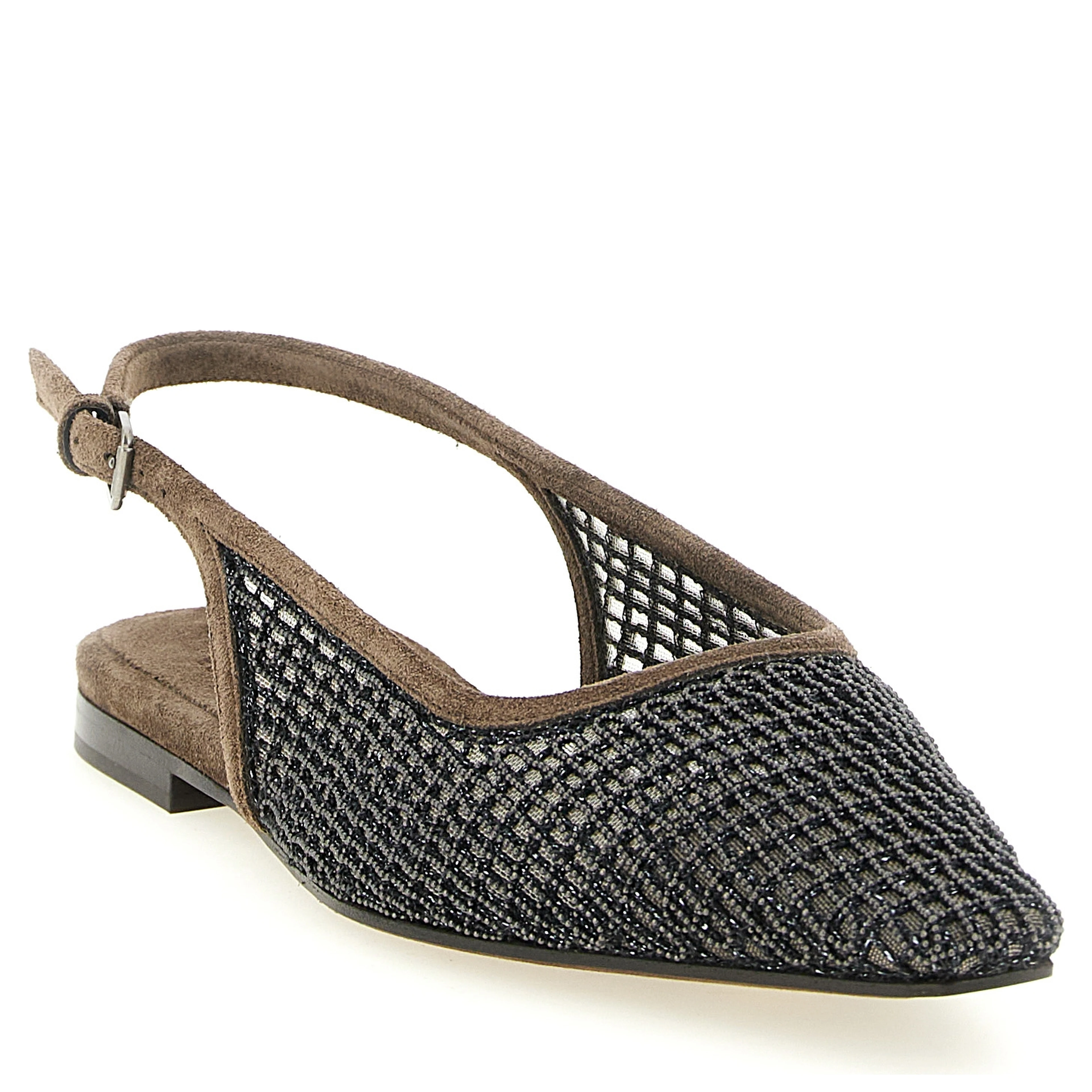 Brown Calfskin Ballet Flats