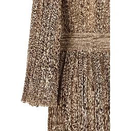 Gold Viscose Long Dress