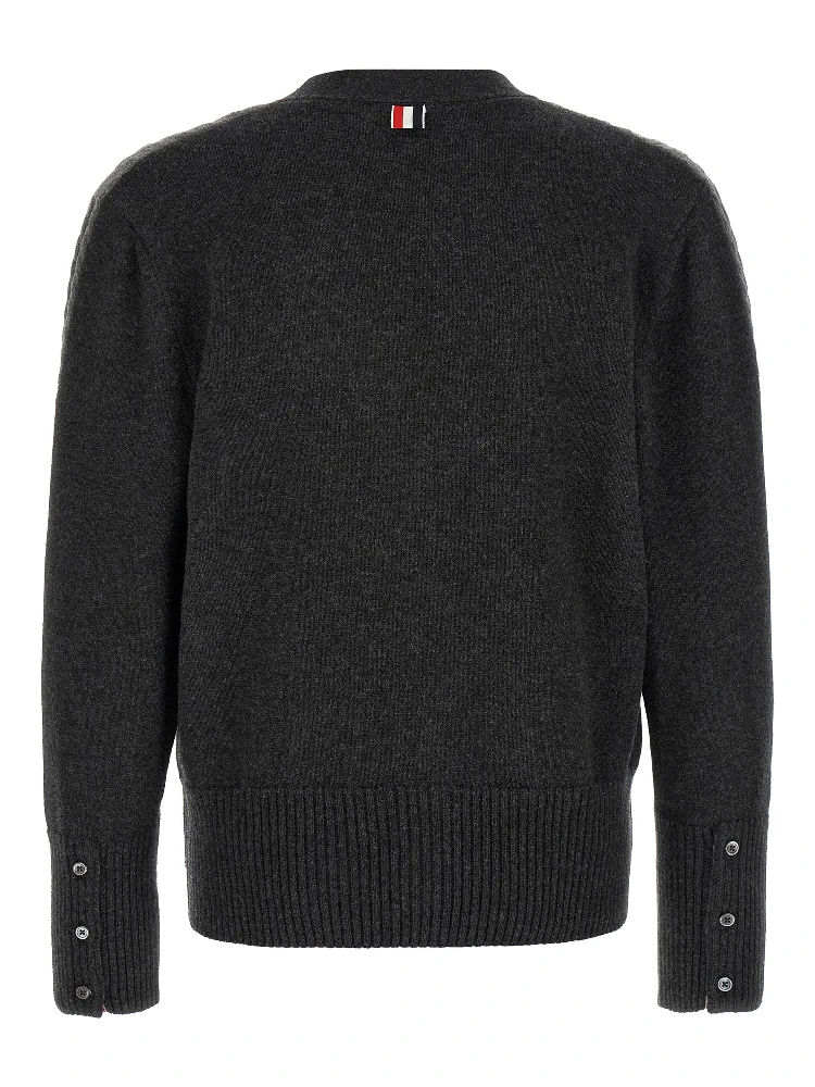 Gray Virgin Wool Cardigan alternative