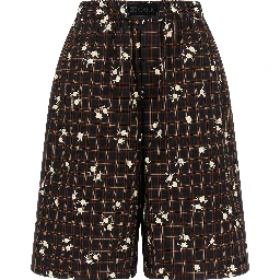 Brown Organic Cotton Bermuda Shorts