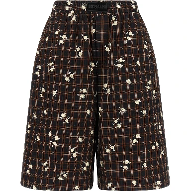 Brown Organic Cotton Bermuda Shorts