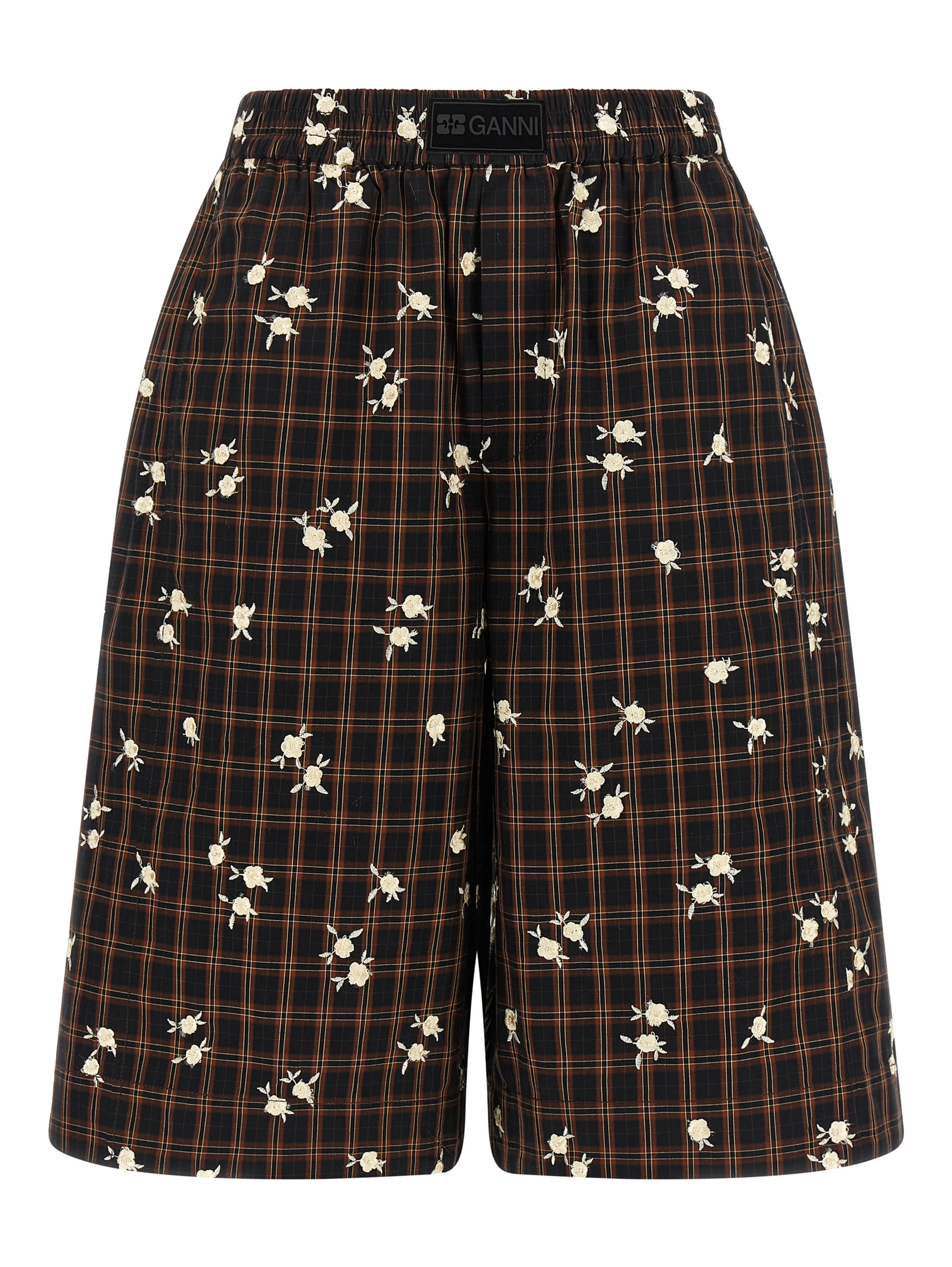 Brown Organic Cotton Bermuda Shorts