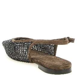 Brown Calfskin Ballet Flats