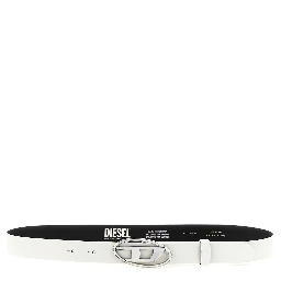 White Leather Regular Belt