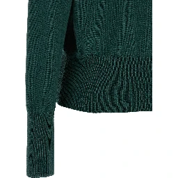 Bicolor Cotton Cardigan