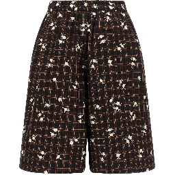 Brown Organic Cotton Bermuda Shorts