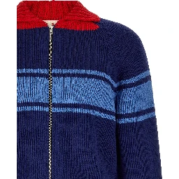 Blue Cotton Cardigan