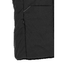 Black Polyester Sleeveless Jacket